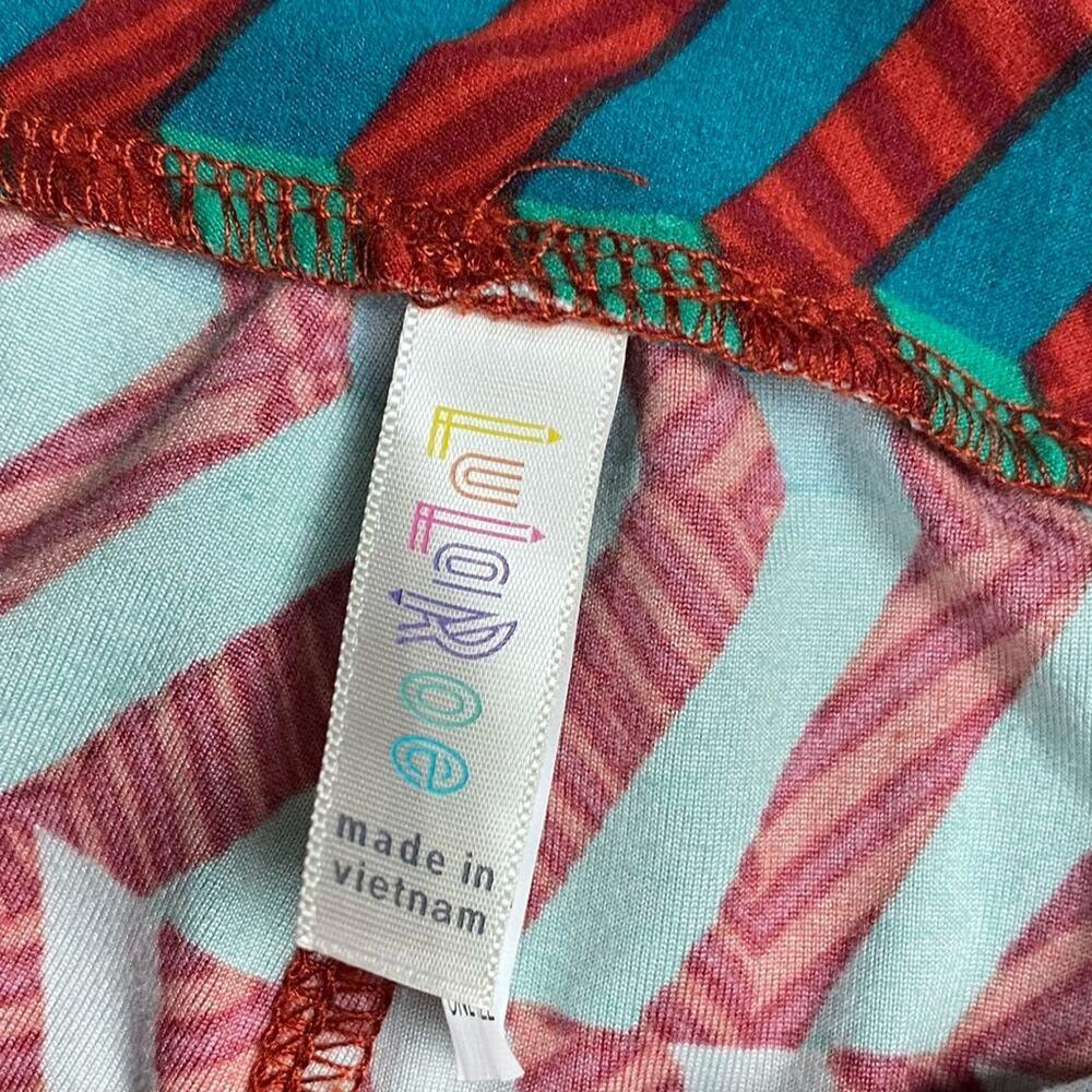 LuLaRoe Chevron Leggings One Size - Picture 3 of 4